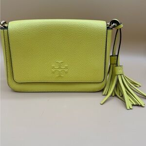 Tory Burch Bright Yellow Mini Thea Crossbody Bag